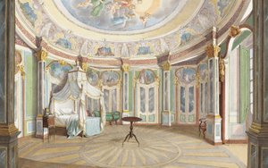 Schlafzimmer von König Pedro IV. von Portugal (Kaiser Dom Pedro I. von Brasilien), Palast von Queluz